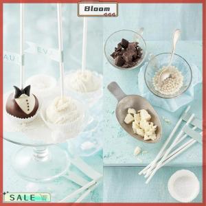 Follow Get New[Bloom Z] 100Pcs 8 10 12 15cm White PP Solid Core Lollipop Sticks for Chocolate Candy Sticks Cake Pop Sticks DIY Baking Accessories