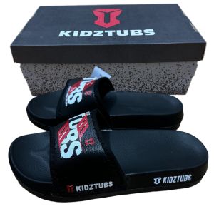 KIDZTUBS Sandal Anak Laki Laki Karet Slipper Slide Selop Slipon Jepit Karakter Warna Hitam Usia 6-10 Tahun 1215100424