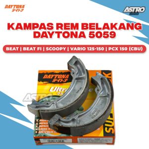 DAYTONA Kampas Rem Tromol Belakang Vario 125 150 Beat Fi Scoopy Fi Vario 110 Fi Karbu PCX 150 Daytona
