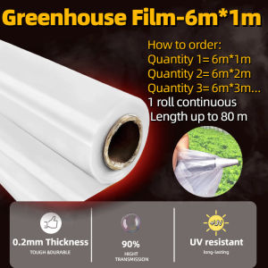 UV Plastic for Greenhouse 2m/4m/6m/8m/10m Greenhouse Film Polyethylene Film Clear Plastic Film UV Resistant atap plastik