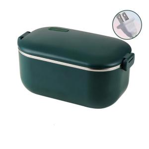 Auto Heating Lunch Box 1L Capacity Stainless Steel Leak proof Container for Adults Work Travel Office Cooking
