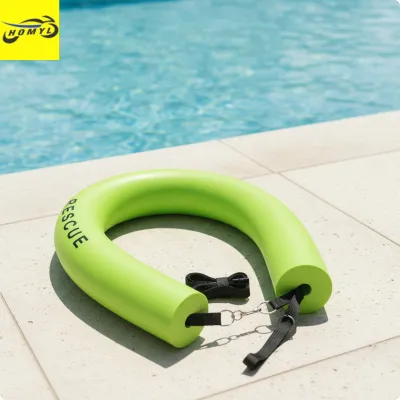 Homyl Adjustable Rescue Tube Foam Swimming Buoyancy Aid with Waist Belt Long-Lasting Rescue Can Quick-Drying for Swimmers