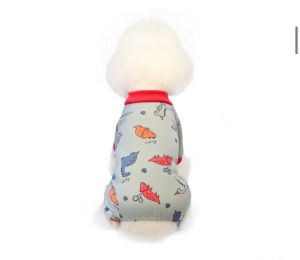 ÁO THUN NỈ HOẠ TIẾT KHỦNG LONG CUTE TỪ 1-4.5KG DÀNH CHO THÚ CƯNG CHÓ MÈO