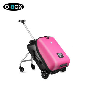 Q-BOX SG Stock NEW 20inch Travel Bag Kid Foldable Trolley Carry on Suitcase Luggage Travel Luggage Kids Luggage