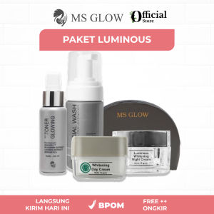 PAKET MS GLOW ALL SERIES |  Skincare untuk mengatasi kulit kusam berjerawat dan flek glowing