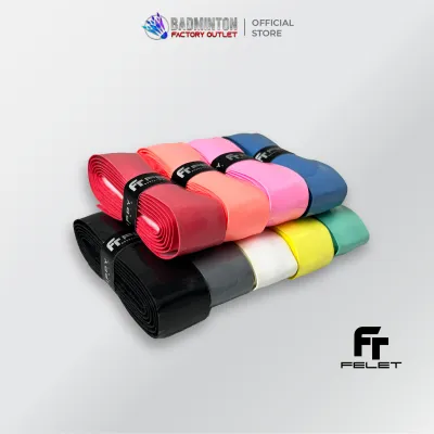 FELET High Soft PU Super Grip / Grippy PU Grip / Pro Dry Overgrip - Felet Original Badminton Replacement Grip Anti-Slip Tennis Squad (1 pcs)