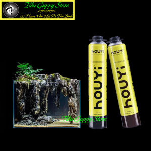 FOAM xịt HOUYI Tạo Hình Bố Cục Background Hồ Bán Cạn Keo Xịt Tạo Khối Cho Hồ Tường Rêu