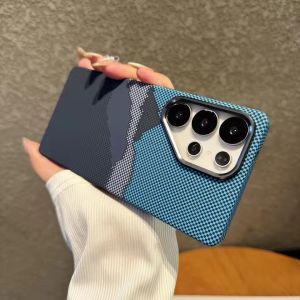 Luxury Carbon Fiber Texture Magnetic Phone Case Samsung S26 S25 S24 S23 Ultra Plus Wireless Charge Alloy Lens Hard PC Points Cover