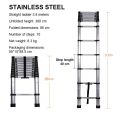 CHUANGCHAO Telescopic foldable Ladder folding aluminum ladder,multi-function domestic ladders and industric. 