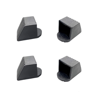 4Pcs Gym Equipment Square End Caps Foot Cover Protectors Square End Cover Fitness Equipment End Caps Easy to Install