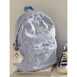 MOUSSON  กระเป๋านักเรียนหญิงสไตล์ญี่ปุ่นกระเป๋าเป้สะพายหลังสไตล์เกาหลีสดและน่ารักสำหรับนักเรียนมัธยมและกระเป๋าเป้สะพายหลังของนักเรียนมัธยม