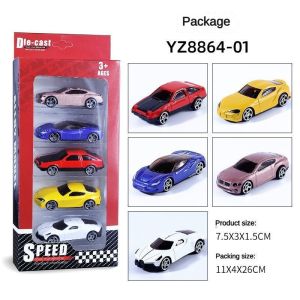 5Pcs mensimulasikan anak-anak Hot Wheels mainan Multi-Style Taxiing campuran Mini mobil Model anak-anak saku mainan mobil olahraga kecil untuk anak-anak