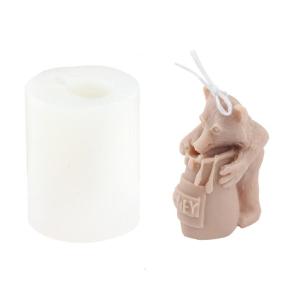 Trang trí gấu khuôn silicon nhựa Epoxy trang trí tự làm làm xà phòng tan chảy nhựa polymer đất sét trang trí nhà