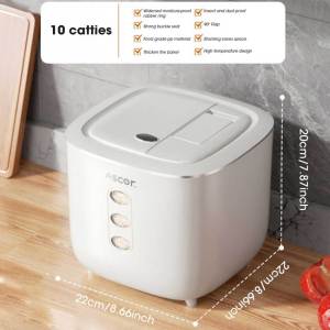 กระป๋องเอนกประสงค์เก็บข้าวถังภาชนะเก็บอาหารปิดผนึกกล่องการจัดเก็บที่รัดกุมกันรั่วภาชนะเก็บของในครัวถังข้าวสาร