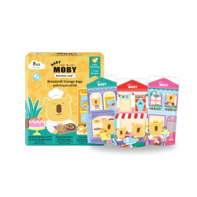BABY MOBY BREASTMILK STORAGE BAGS 250ml / 8oz (24 bags)