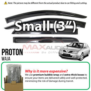 Door Visor PROTON WAJA Premium AIR PRESS Anti-UV Smoke Black Stylish Window Visor Aksesori Tingkap Kereta