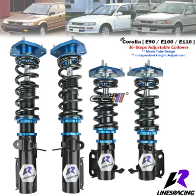 Lines Racing Hi Low Bodyshift Adjustable Suspension Coilover Shocks Absorber For Toyota Corolla AE92 EE90 AE100 AE101 AE110 AE111