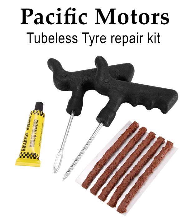 Pacific Motors Auto Car Tubeless Tyre Puncture Plug Repair Tools