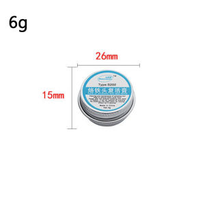 6/26g Electrical Soldering Iron Tip Refresher Solder Cream Clean Paste for Oxide Solder Iron Tip Head Resurrection Oxidative Cleaning Soldering Iron Tip Refresher Non-stick Tin Solder Cream Clean Paste for Oxide Head Resurrection Oxidative Activator