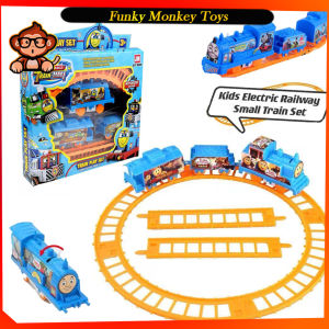 Funky Monkey Toys Electric Train Set for Kids - Battery-Operated Playset with Tracks Ideal for Ages 3-4 Years
