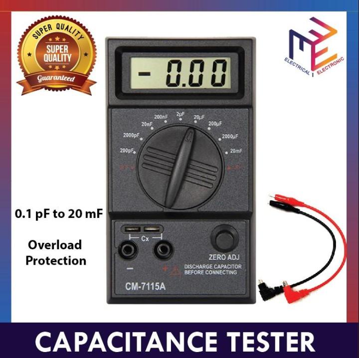 Practical Capacitor Meter Digital Multimeter with Test Leads ...