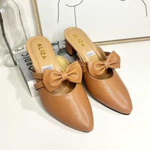 SANDAL HEELS HAK TAHU 5CM CHUNKY TERBARU 2025 MOTIF PITA