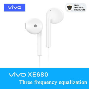 VIVO Original XE680 Headsets In-Ear with Storage Box 3.5mm Plug Wire Controller Earphone for VIVO X21 X20 X23 X7 X9plus Xplay6