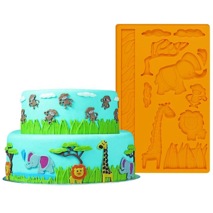 Gum Paste Wilton Jungle Animal Mold Buy Wilton Sea Life Fondant