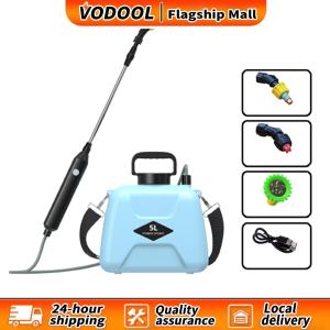 5L Electric Handheld Sprayer Rechargeable with Adjustable Telescopic Handle and Dual Spray Modes for Garden and Home Use