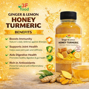 Ginger Lemon Honey Turmeric Blend | Natural Detox Antioxidant Herbal Drink for Healthy Lifestyle 120ml