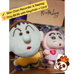 🎁 Shin-Chan Surprise Gift Box | Recorder + Cute Doll + Gift Card | Ready-to-Gift | SGD 9.90 ✨