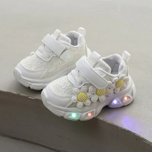 2026 Girls Light Up Sneakers LED Fashion Kids Running Shoes with Soft Sole Cute LED Shoes for Little & Middle Kids2026