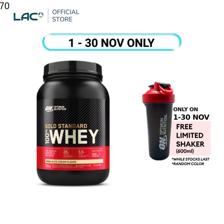 ☚Expiry Mar 2025 Optimum Nutrition Gold Standard 100 Whey Vanilla Ice