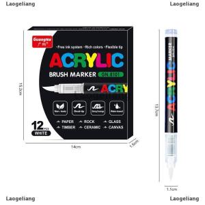 [COD] Laogeliang Trực Tiếp Chất Lỏng Acrylic Đánh Dấu Bút Sơn Bàn Chải Bút Sơn Đá Gốm Glas Gỗ Vải Làm Vẽ Graffiti Màu Bút