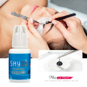 Sky Glue for Eyelash Extension Fast Drying Lash Extension Glue from Korea Last Over 4-6Weeks MSDS Adhesive