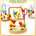 Đồ chơi luồn hạt size nhỏ cho bé, đồ chơi gỗ trẻ em, giáo cụ montessori, Xương Rồng Nhỏ. 