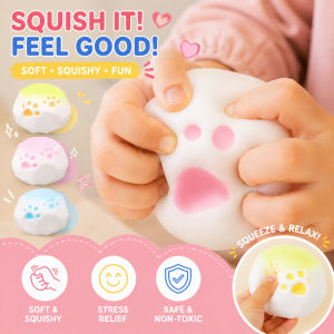 Cat Paw Squishy Toys Slow Rising Soft Rebound Stress Relief Toy Kawaii Desk Decor Kids Sensory