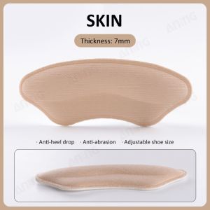 1pair Heel Pad Protector Men Womens Shoes Pad Insoles Anti-Slip Adjust Size Heel Stickers Anti-wea