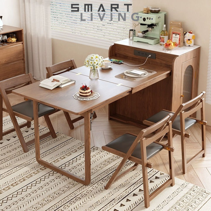 【Preorder】Japanese Solid Wood Dining Table Island Table Integrated