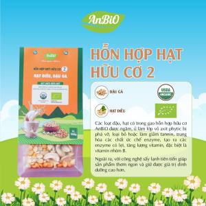Hỗn hợp hạt hữu cơ Anbio 200g làm sữa hạt nấu kèm cơm