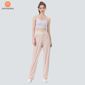 Tên sản phẩm: Quần Dài Jogger Thể Thao Nữ Chính Hãng AMI MEDEA - Quần Ống Rộng Thiết Kế Dây Kéo Eo Năng Động 9053 (Quần Form Rộng Lùi 1 Size))