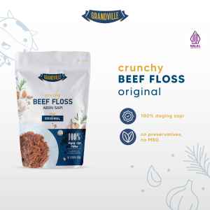 Grandville Abon Sapi Crunchy Halal Single Pack Original - Aman untuk anak usia MPASI