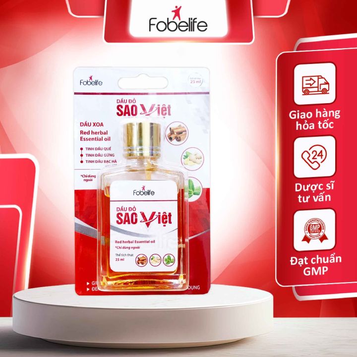 Dầu Đỏ Sao Việt Giúp Làm Ấm Cơ Thể Hỗ Trợ Tình Trạng Cảm Lạnh