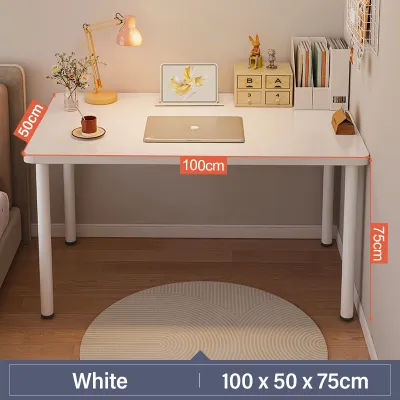 WAROOM White Study Table Office Computer Desk Simple Modern Writing Desk Home Dining Table Meja Pejabat/ Meja Komputer/Meja Belajar 桌子