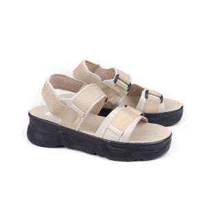 [FREE GIFT] Catenzo x Missqe - MKM 107 Sandal Flat Wedges Casual Wanita Ringan Kuat Anti Slip