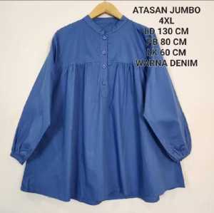 Atasan Jumbo Ld 130 Cm Model Polos Bahan Katun Poplin - Chayra Top