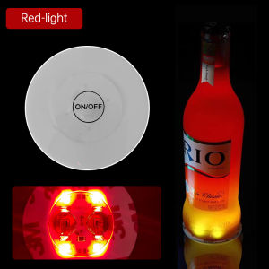 AN Stiker cangkir lampu LED botol bercahaya warna-warni flash/stiker botol anggur bercahaya modis stiker cangkir botol anggur KTV bar lampu LED tatakan gelas bercahaya COD