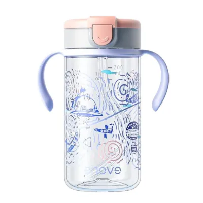 Evorie 300ml Tritan Kids Straw Water Bottle Mug