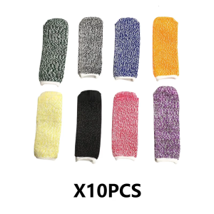 Pack Of 10 Cut Resistant Finger Cots For Kitchen Garden And Sculpture Protection With Breathable And Reusable Design