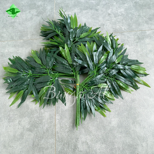 DF daun hias bambu kuning isi 1 lusin artificial B8296-LS